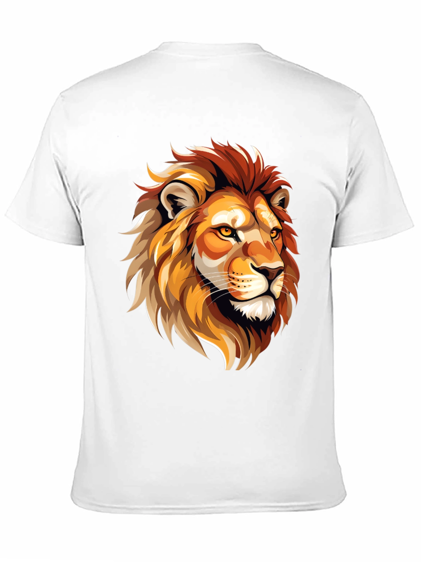 Lion Graphic Tee - Bold Animal Print T-Shirt
