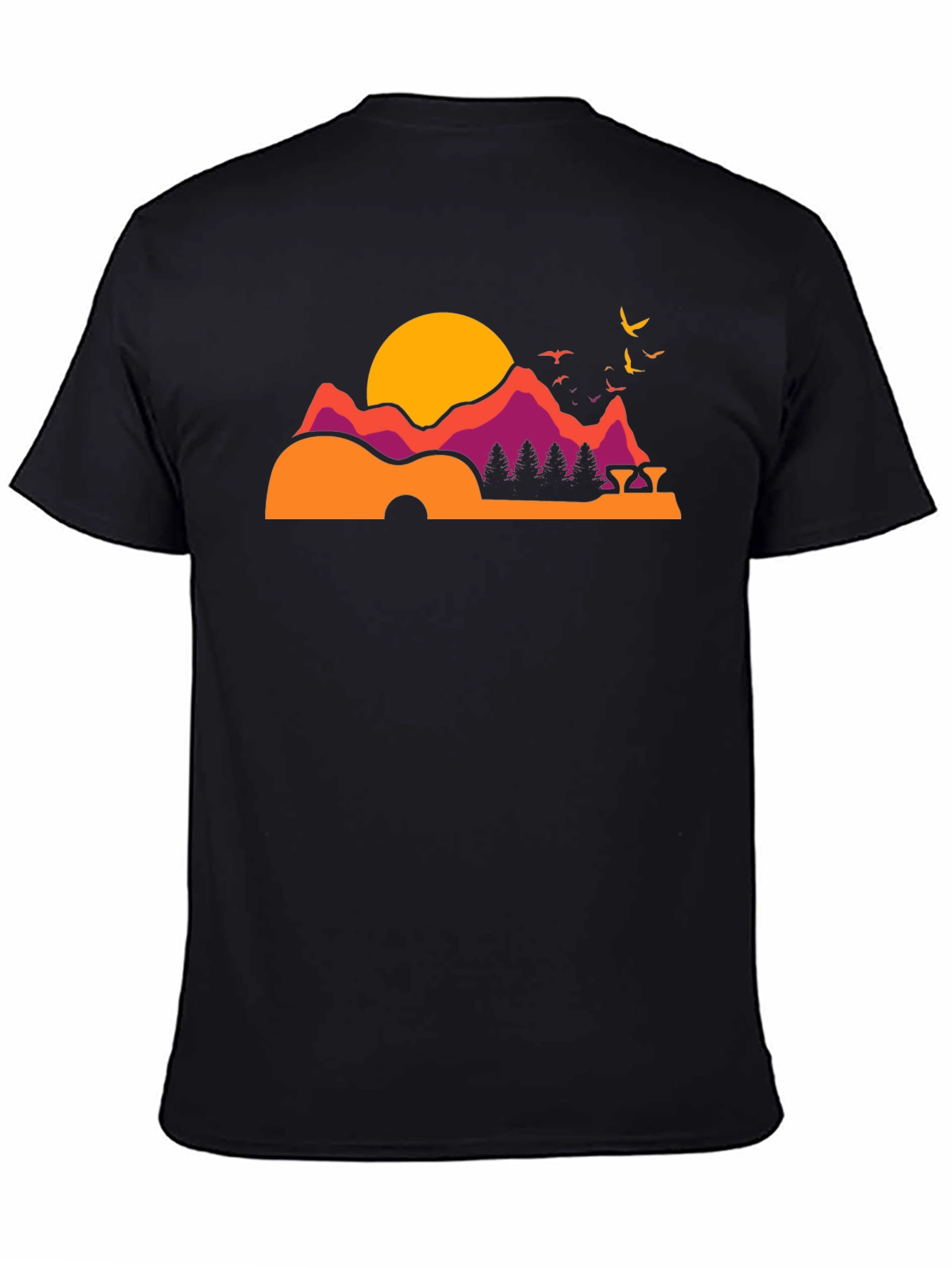 Guitar Mountainscape Graphic Tee