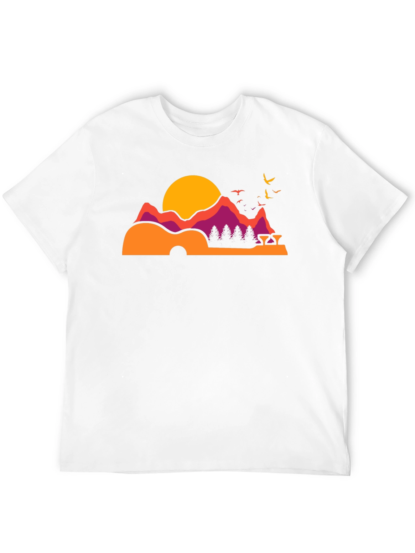 Guitar Mountainscape Graphic Tee