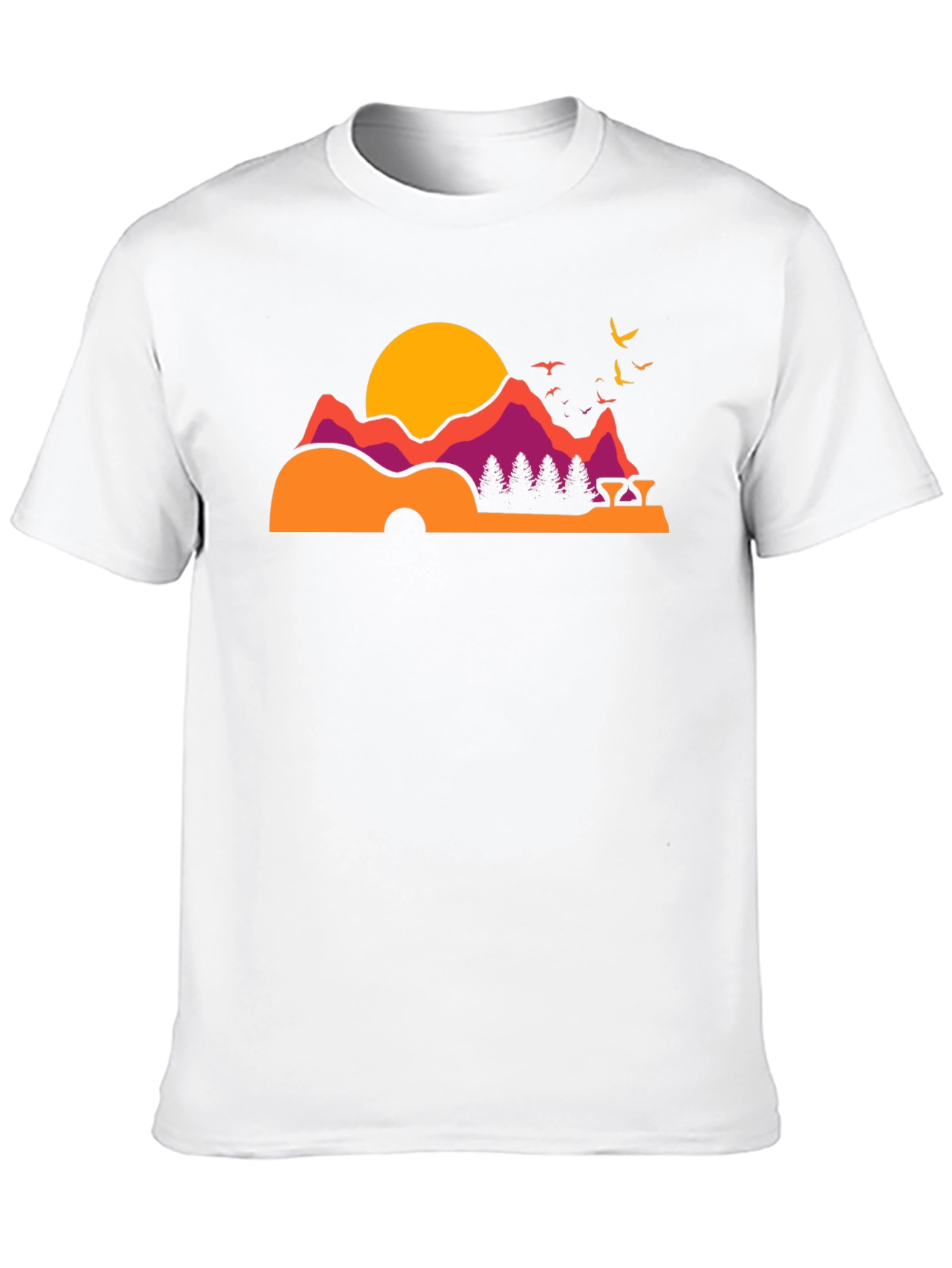 Guitar Mountainscape Graphic Tee