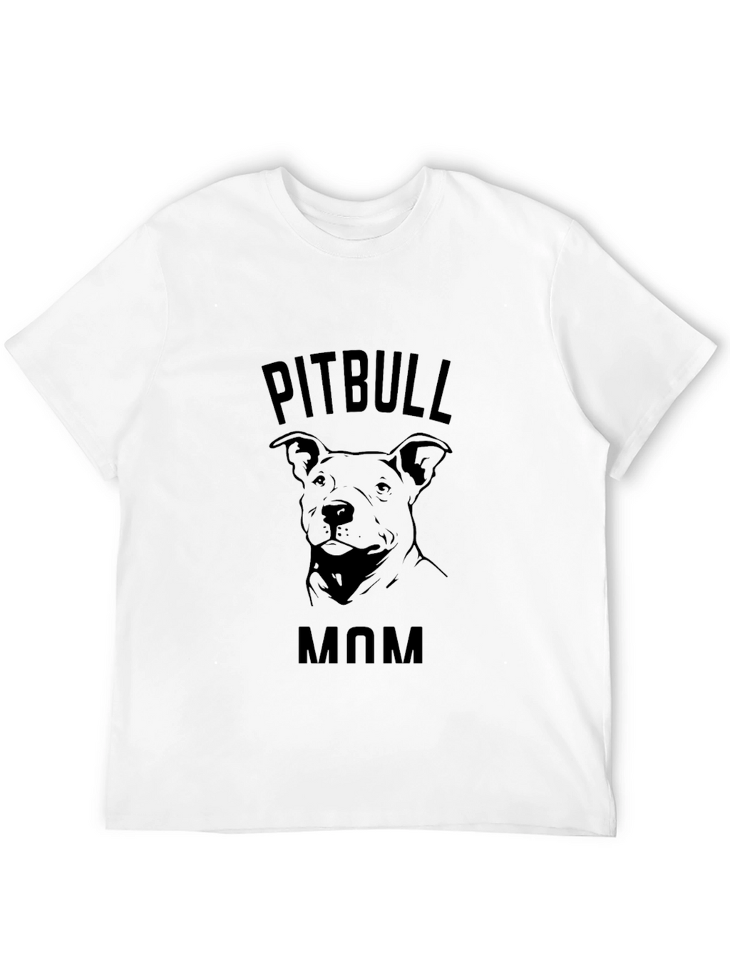 Pitbull Mom Black T-Shirt