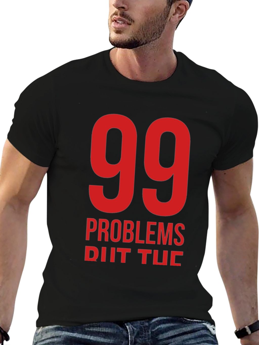99 Problems T-Shirt - Black Crew Neck Tee