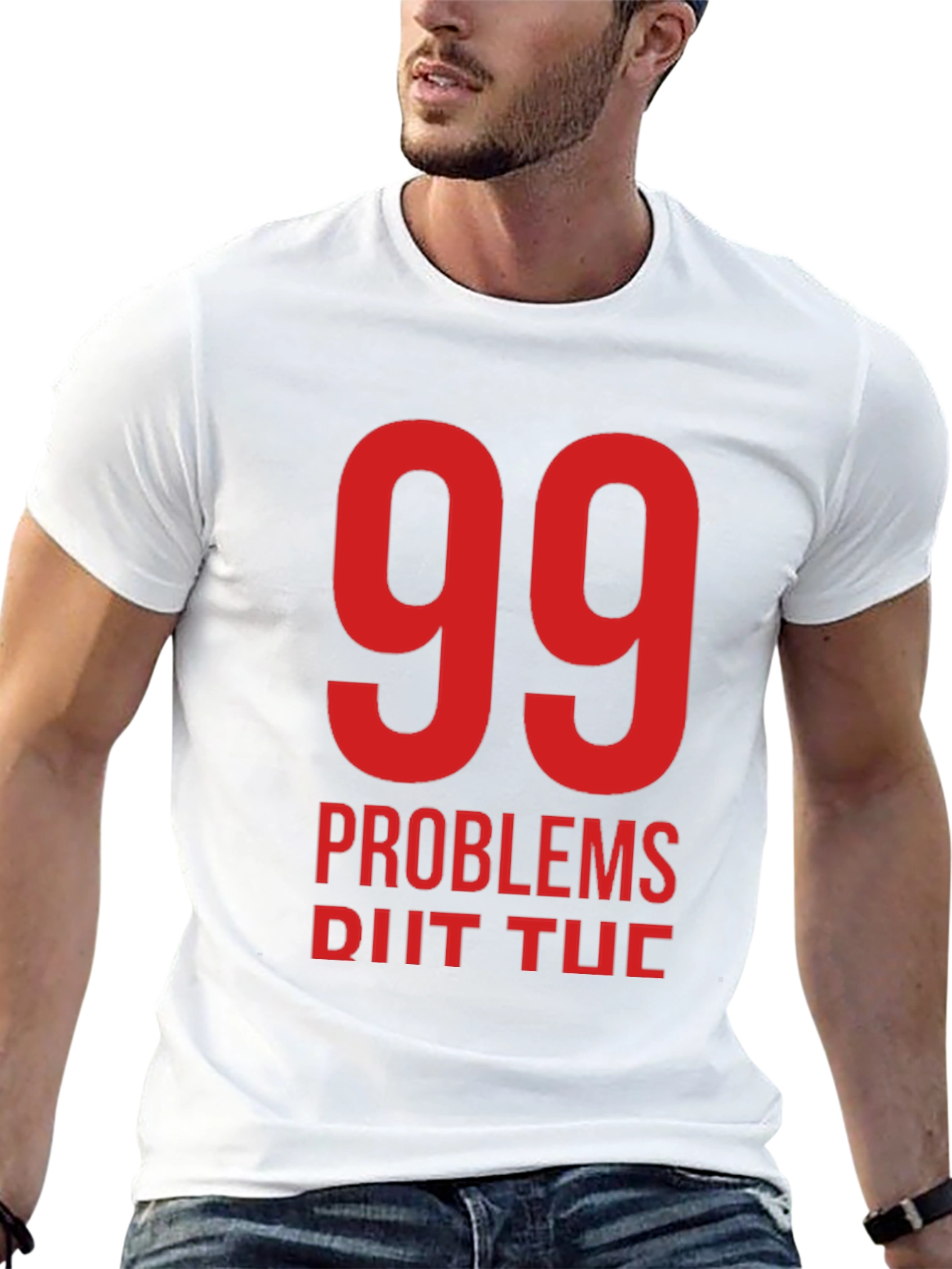 99 Problems T-Shirt - Black Crew Neck Tee