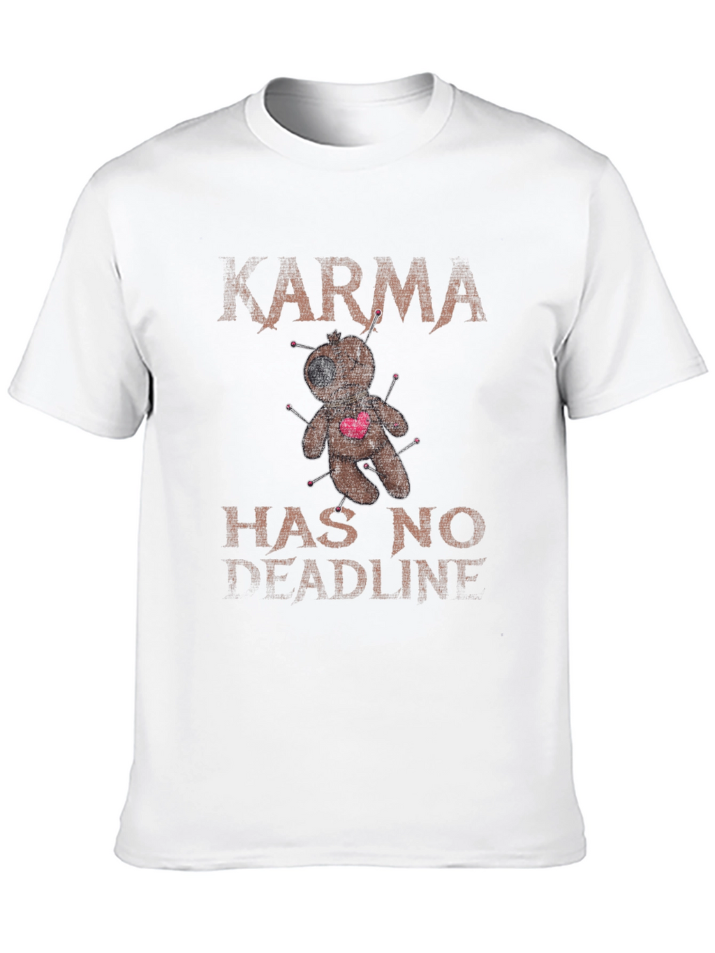 Karma Has No Deadline Voodoo Doll T-Shirt