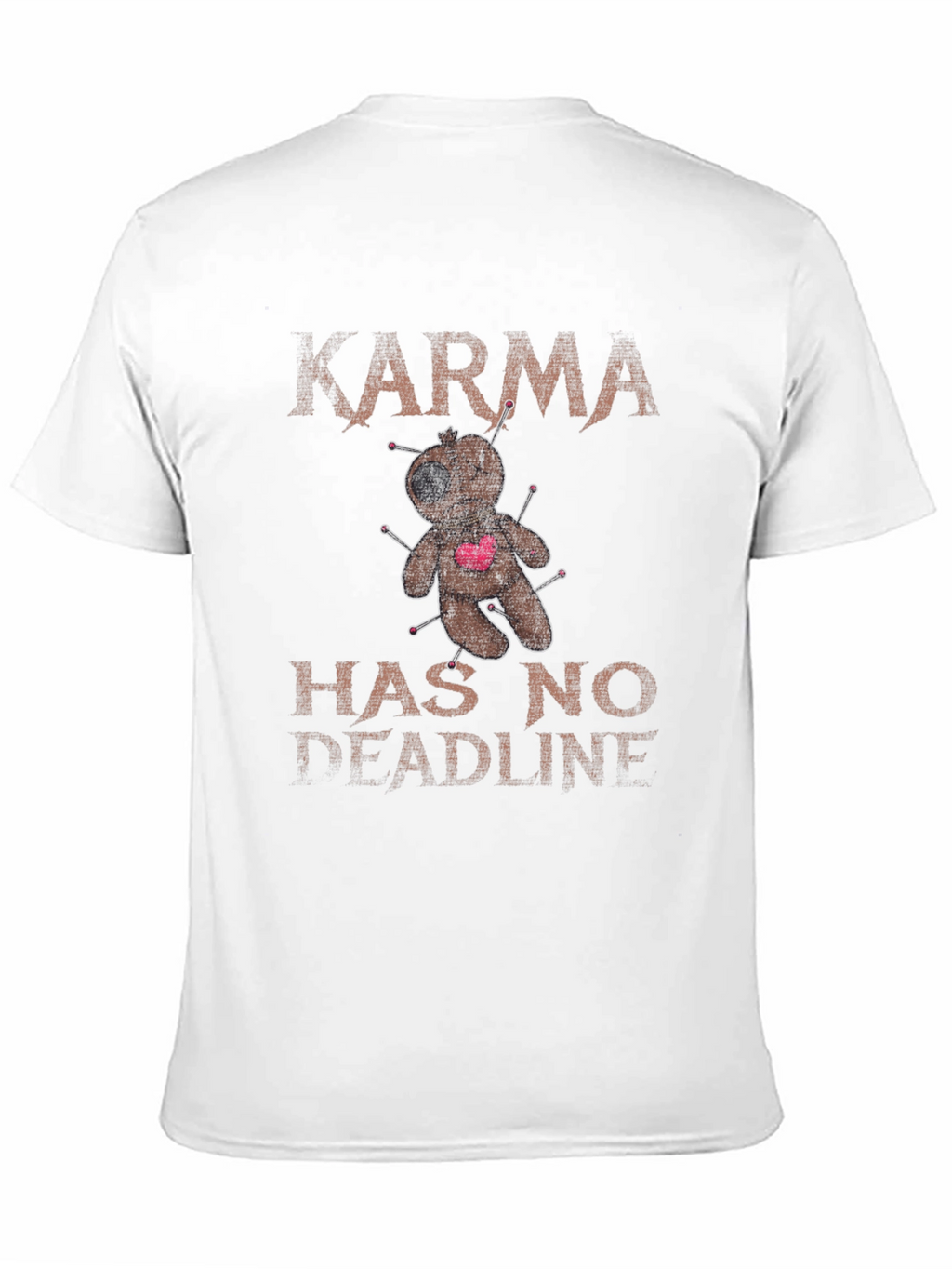 Karma Has No Deadline Voodoo Doll T-Shirt