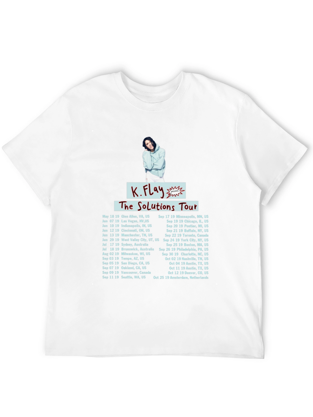 K.Flay The Solutions Tour Black T-Shirt