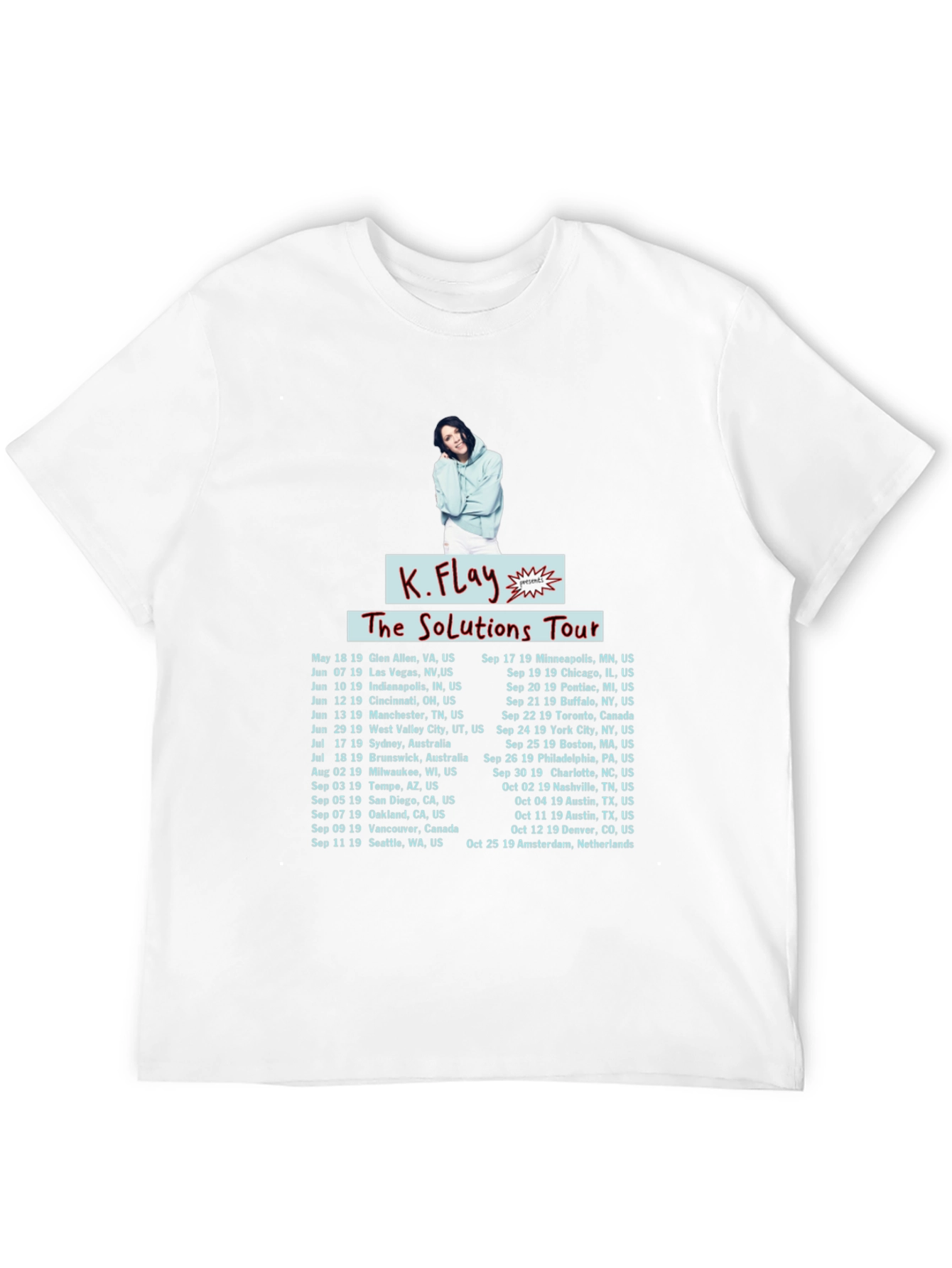 K.Flay The Solutions Tour Black T-Shirt