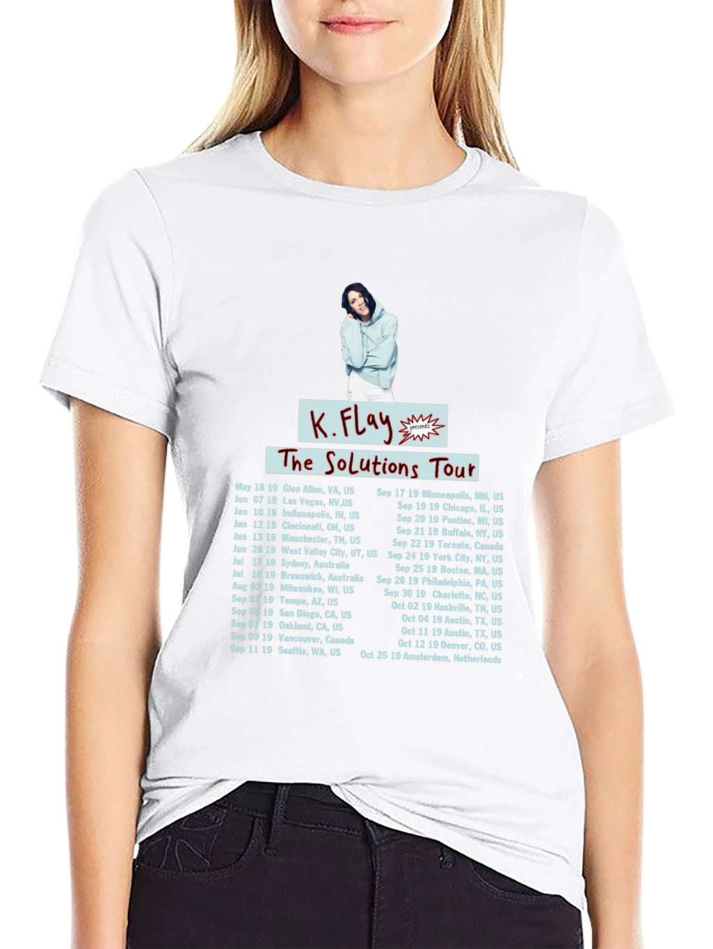 K.Flay The Solutions Tour Black T-Shirt