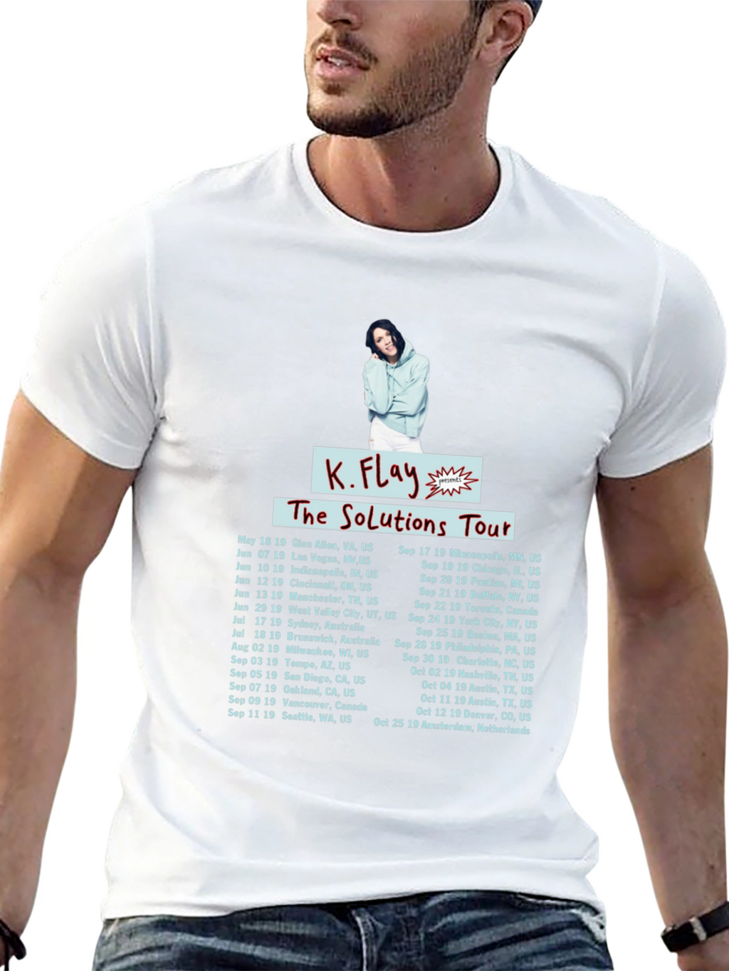 K.Flay The Solutions Tour Black T-Shirt