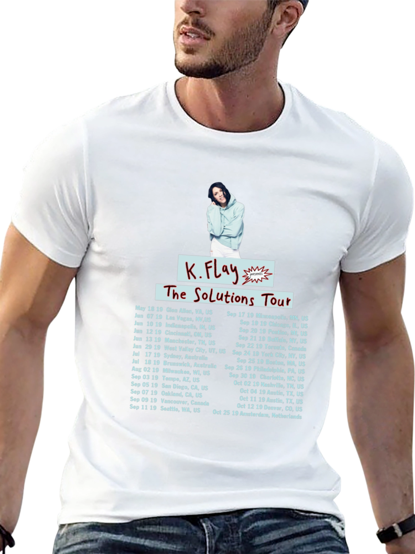 K.Flay The Solutions Tour Black T-Shirt