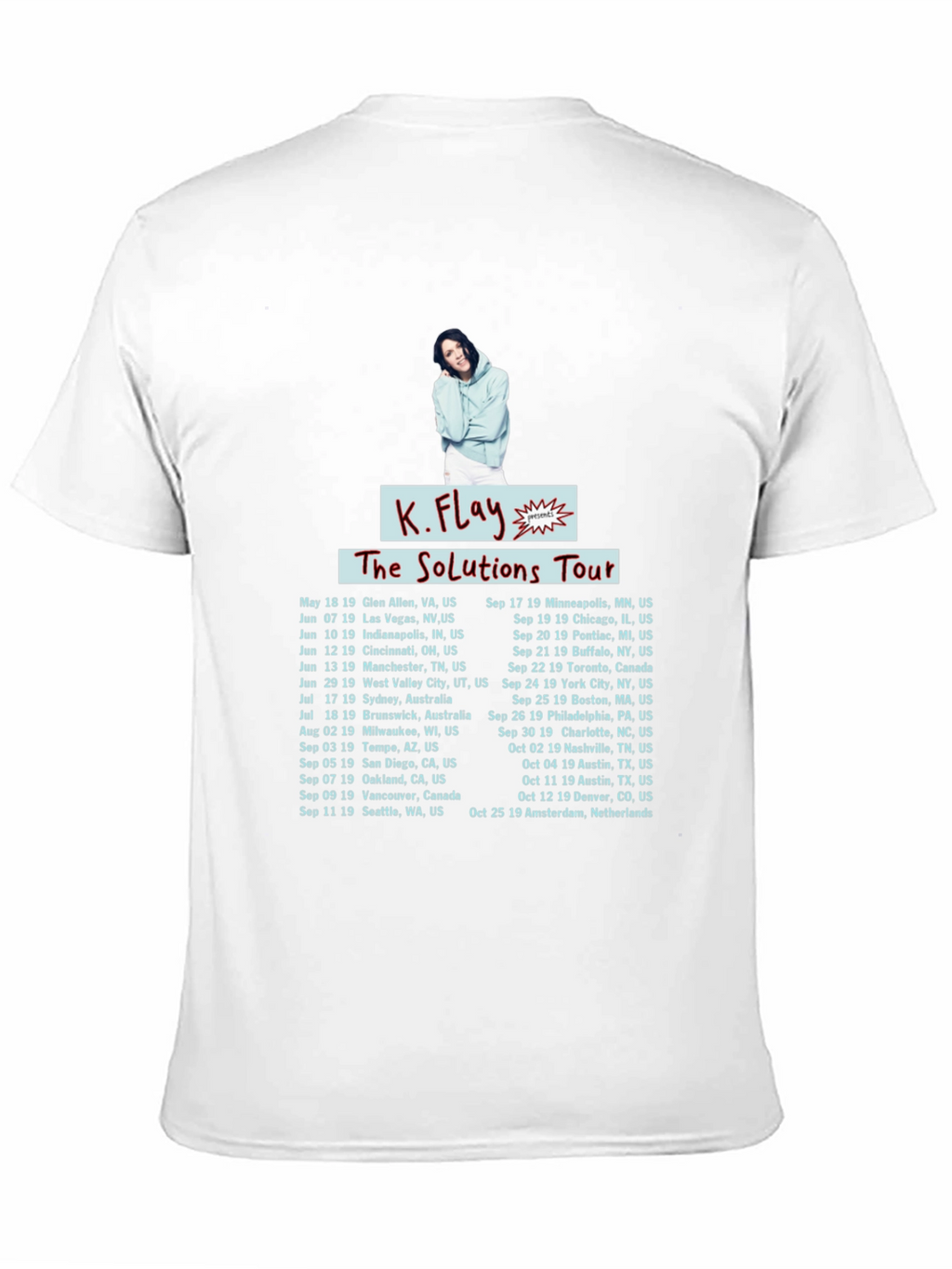 K.Flay The Solutions Tour Black T-Shirt