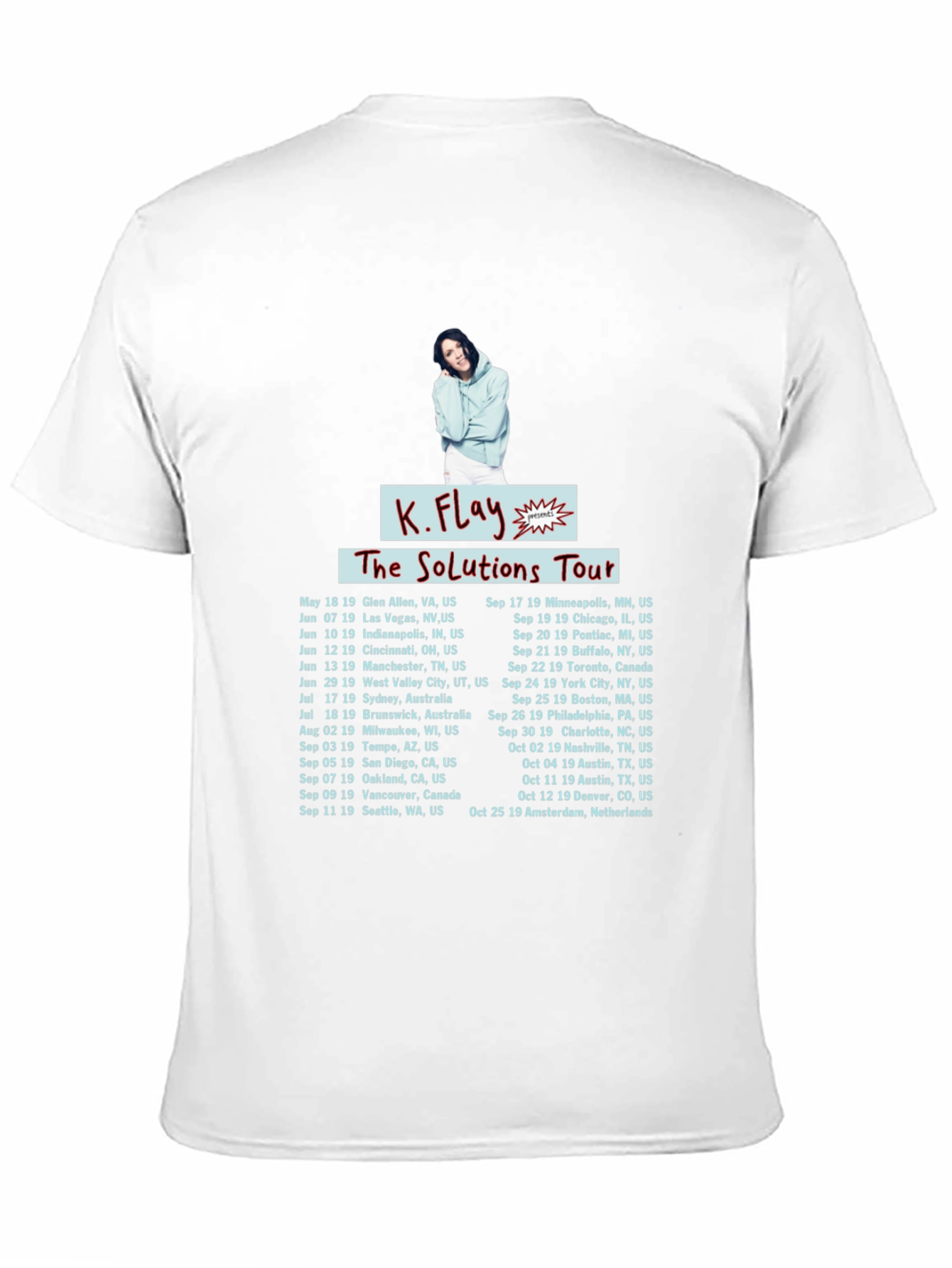 K.Flay The Solutions Tour Black T-Shirt