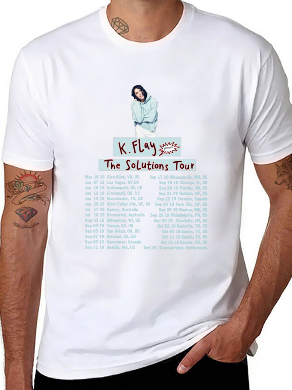 K.Flay The Solutions Tour Black T-Shirt