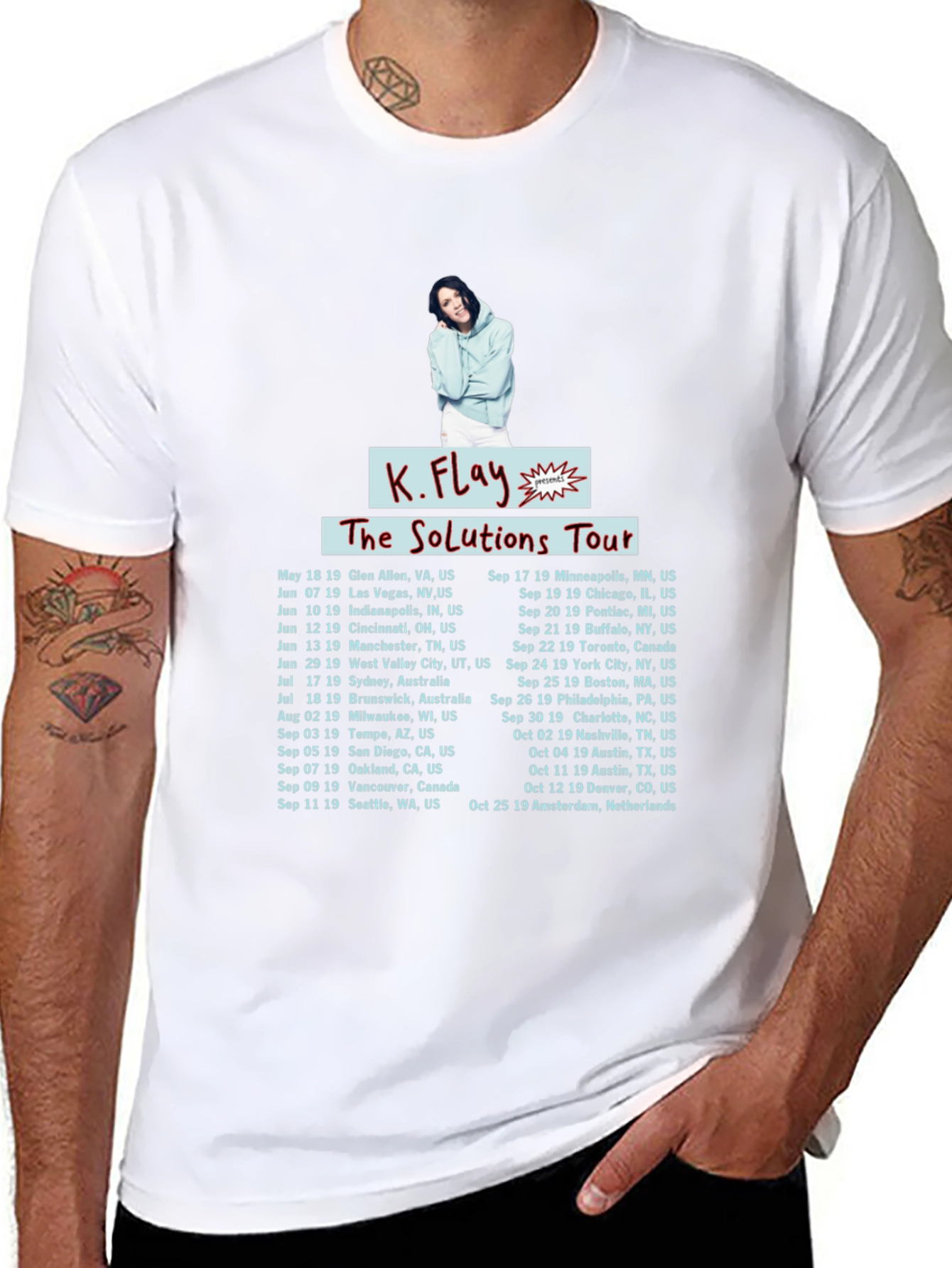 K.Flay The Solutions Tour Black T-Shirt