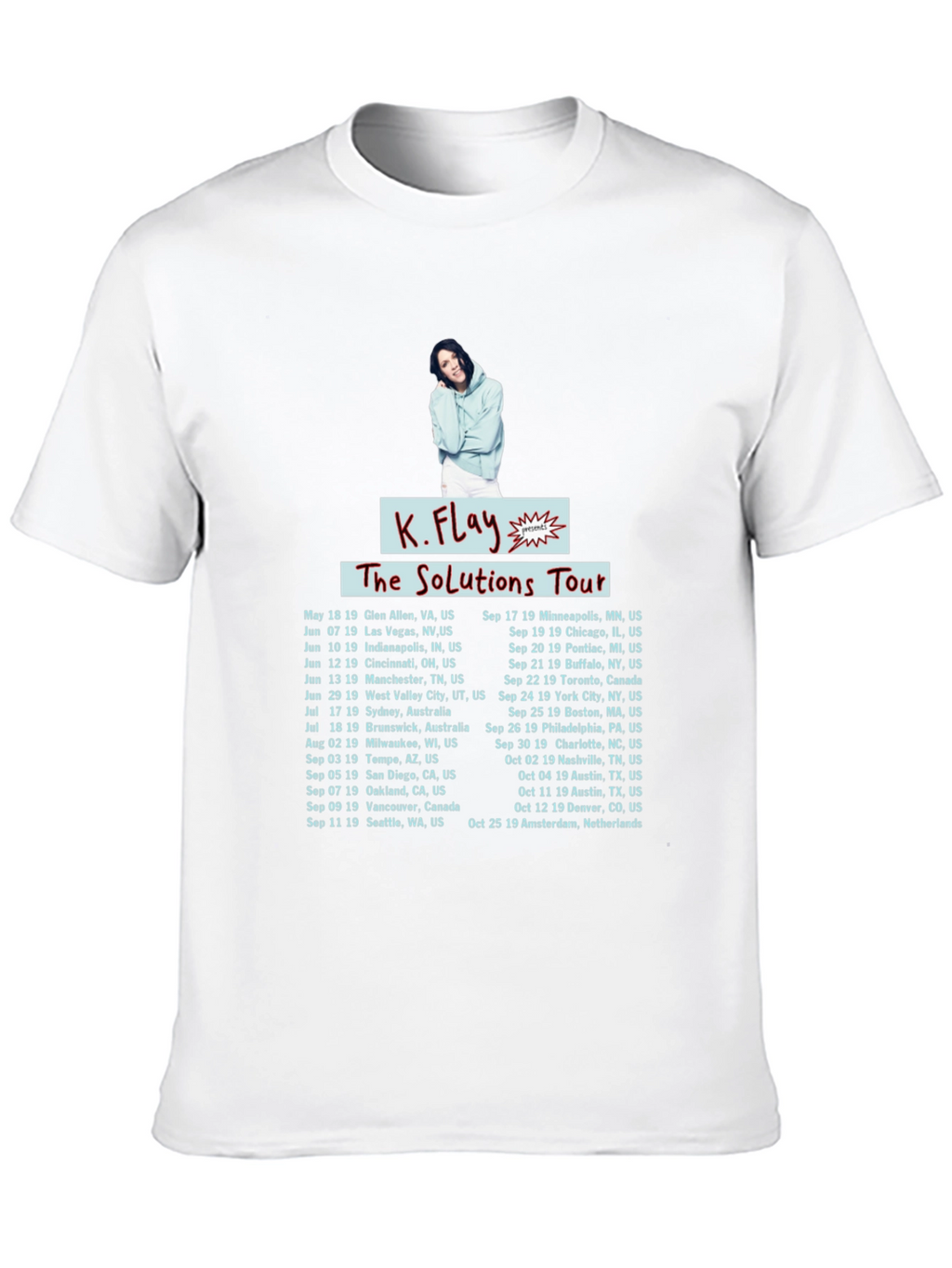 K.Flay The Solutions Tour Black T-Shirt