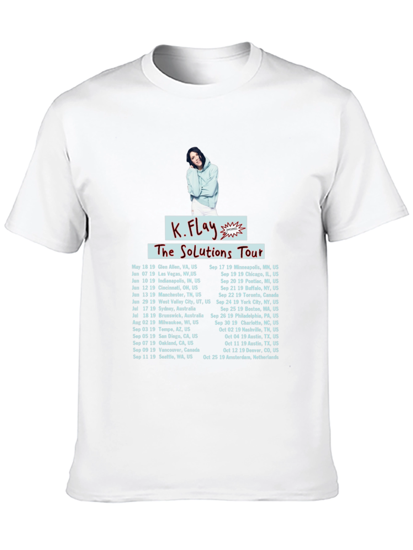 K.Flay The Solutions Tour Black T-Shirt