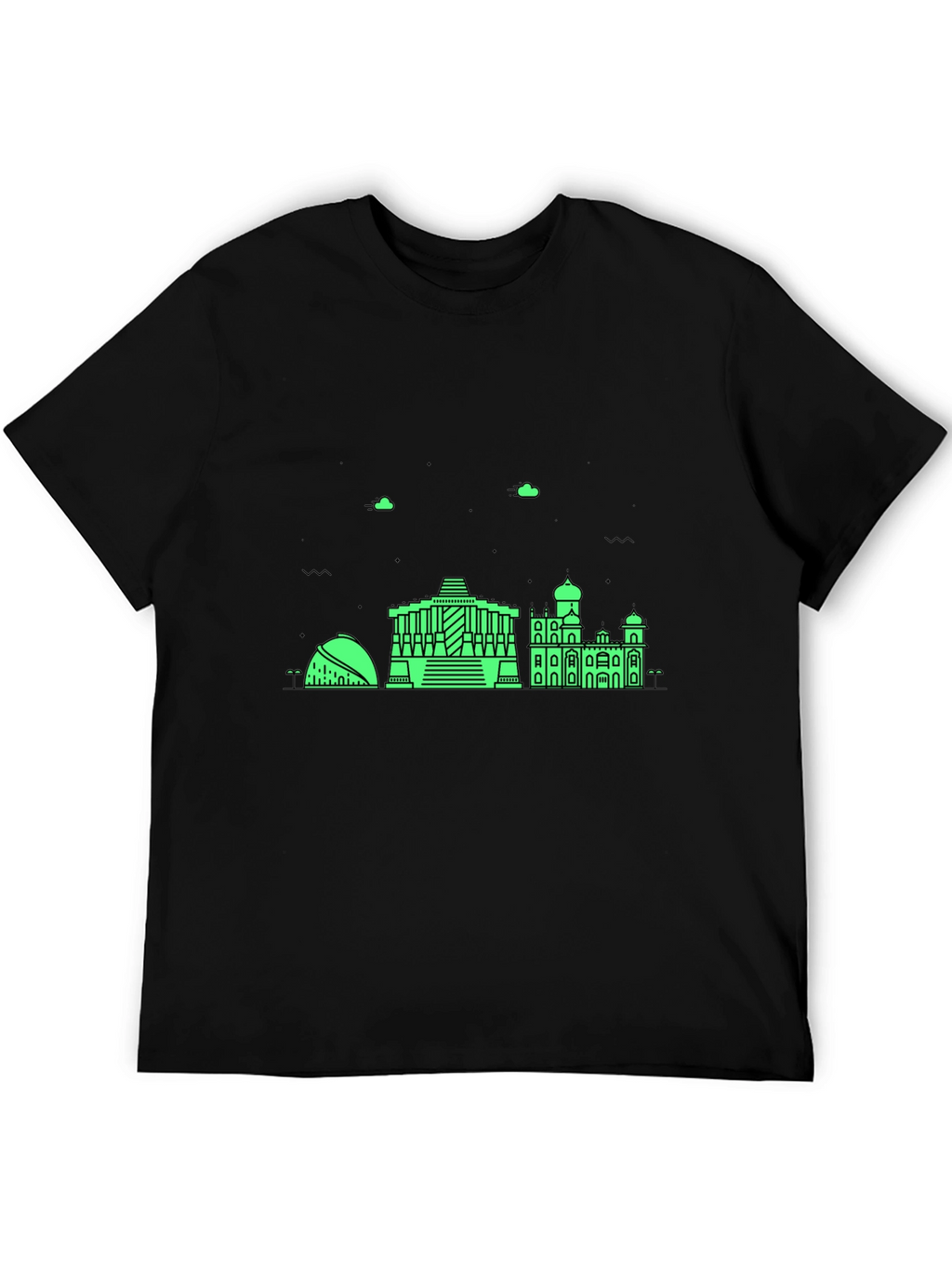 Modern Architecture Graphic Tee - Black