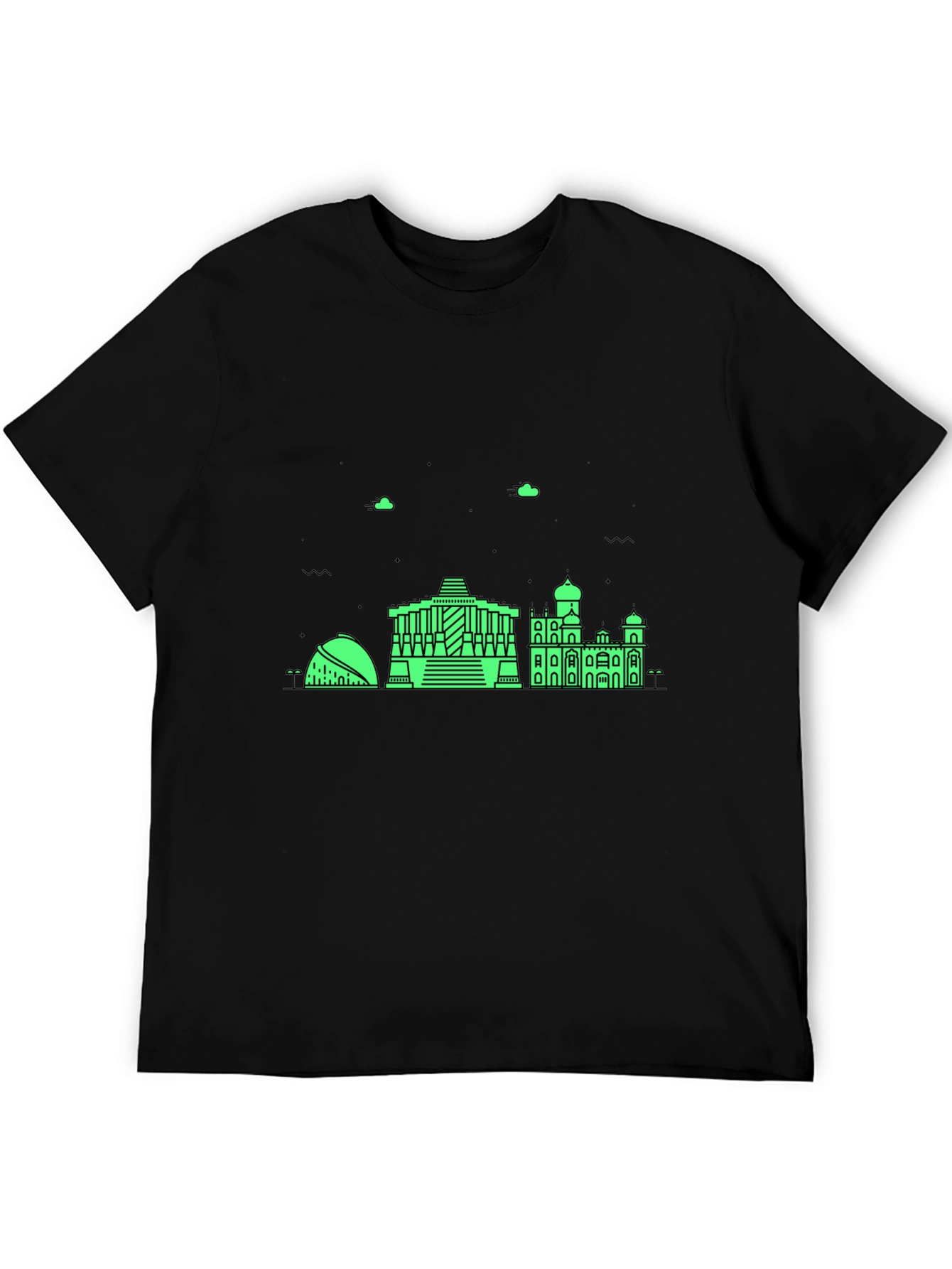 Modern Architecture Graphic Tee - Black