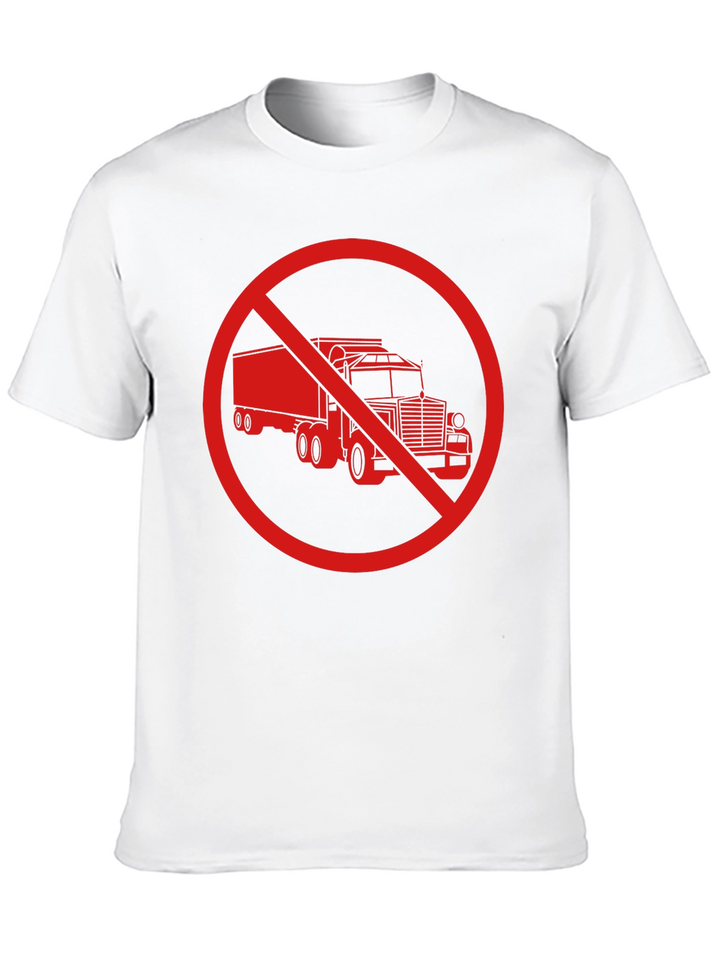 No Trucks Allowed T-Shirt - Black Crew Neck
