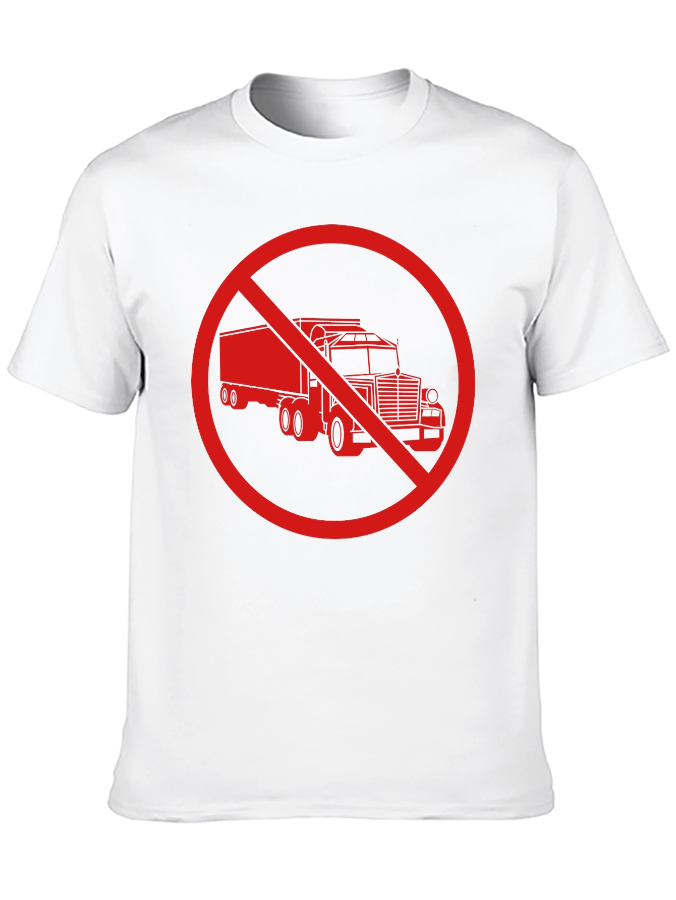 No Trucks Allowed T-Shirt - Black Crew Neck