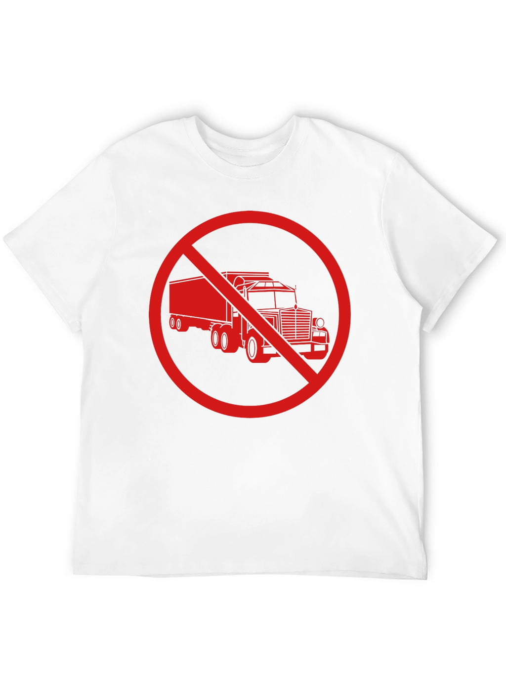No Trucks Allowed T-Shirt - Black Crew Neck