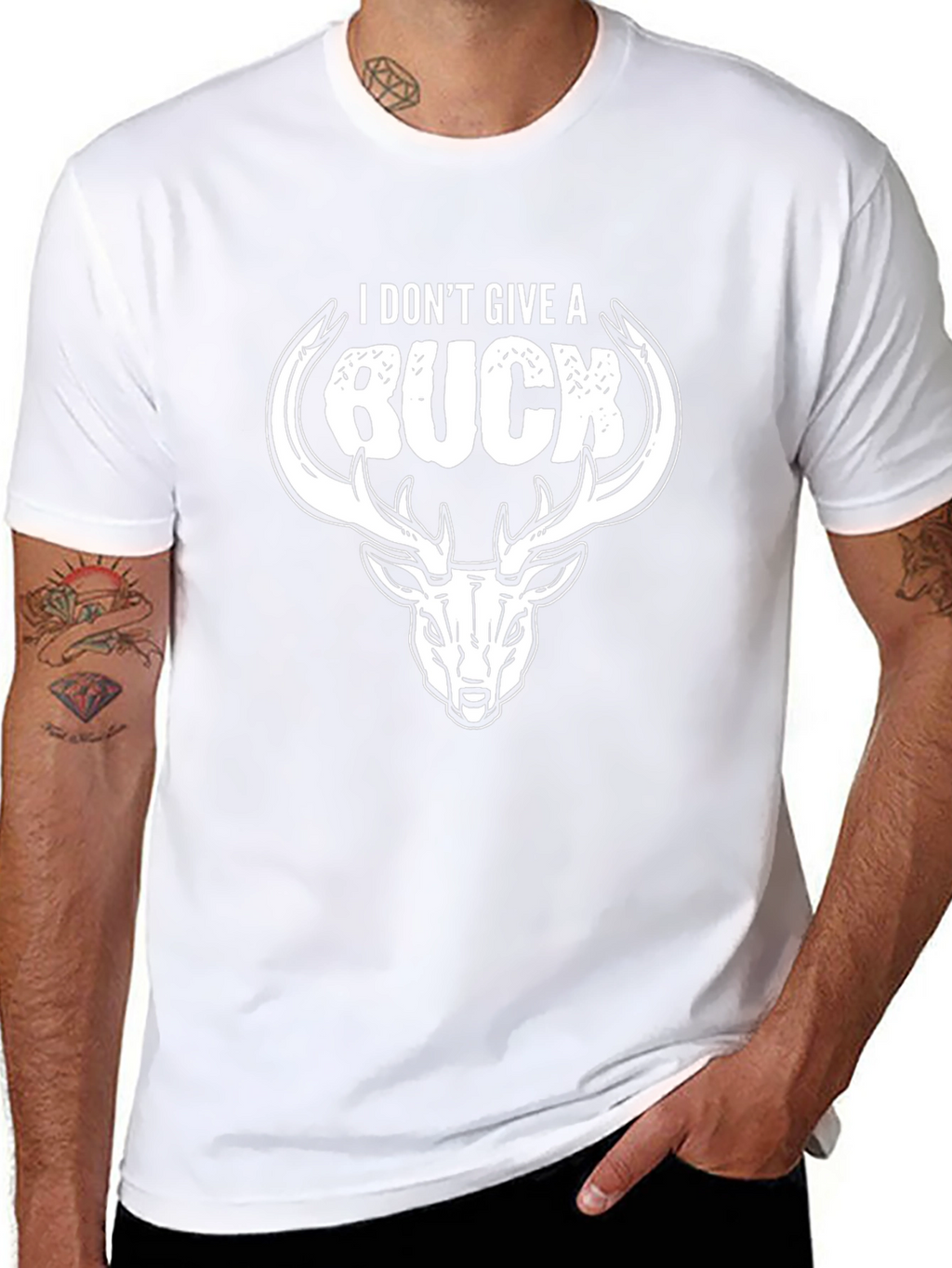I Dont Give A Buck Deer Graphic Tee