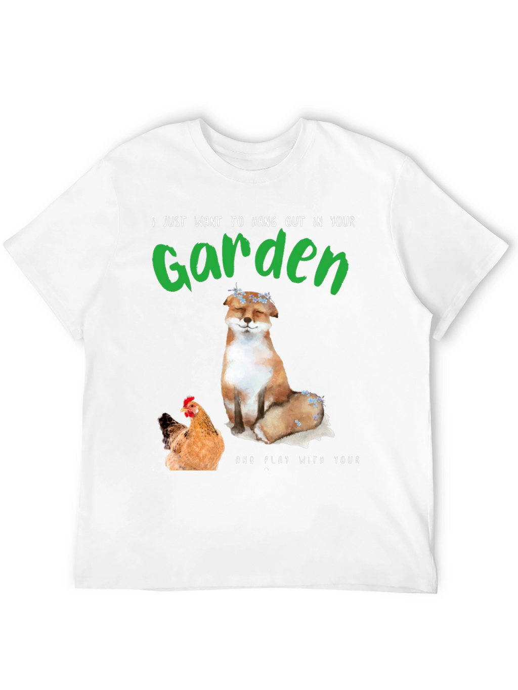 Garden Fox & Chicken T-Shirt