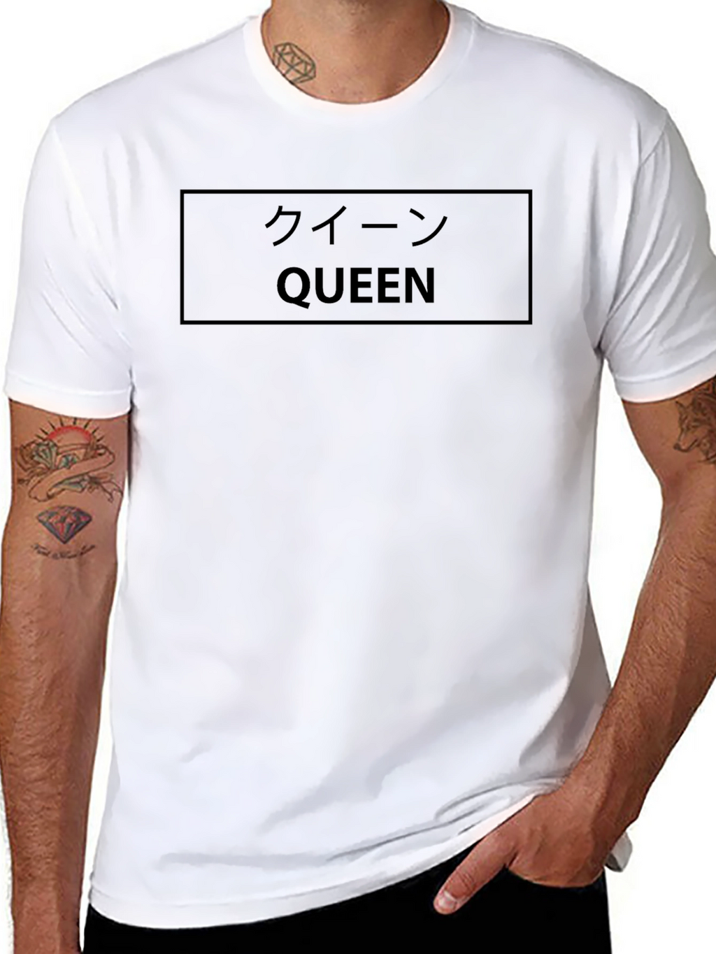 Queen Text Graphic Black T-Shirt