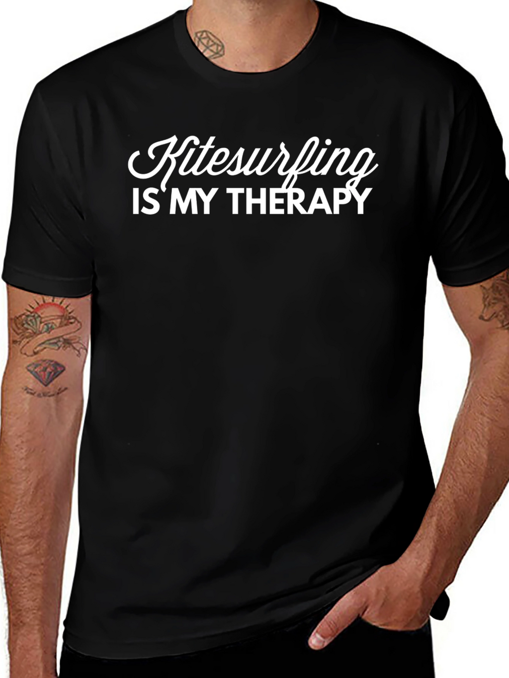 Kitesurfing Therapy T-Shirt - Black