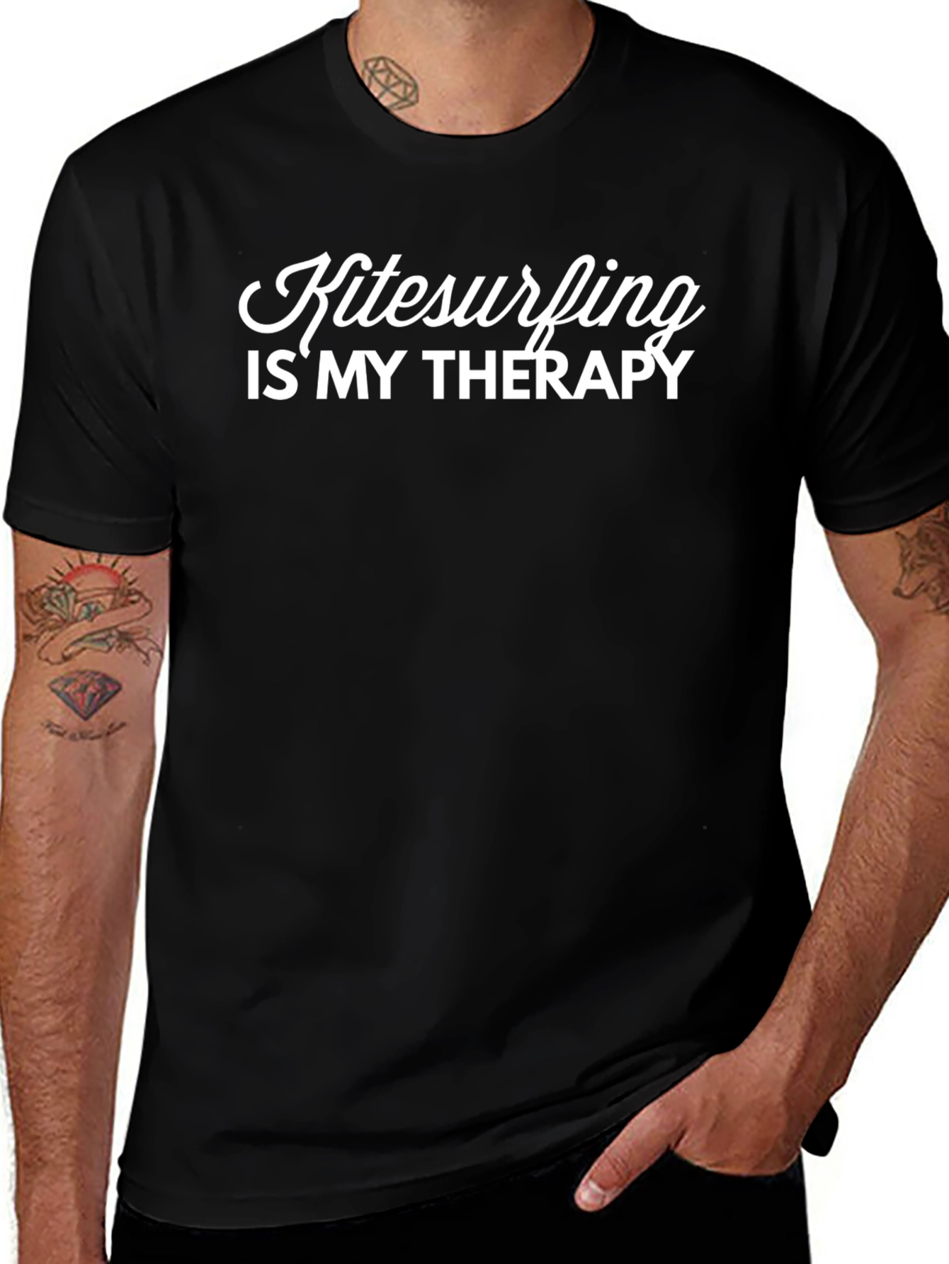 Kitesurfing Therapy T-Shirt - Black
