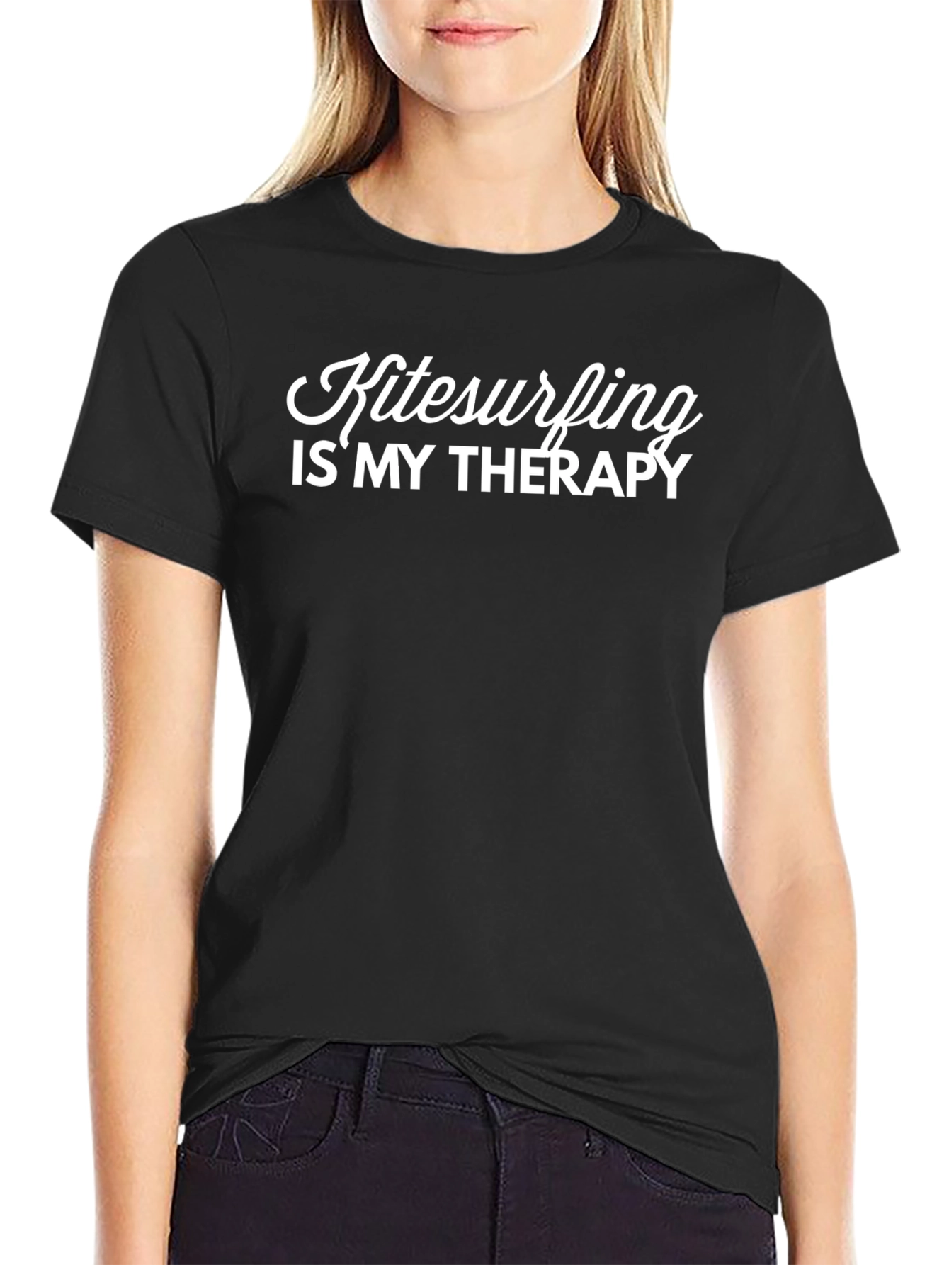 Kitesurfing Therapy T-Shirt - Black