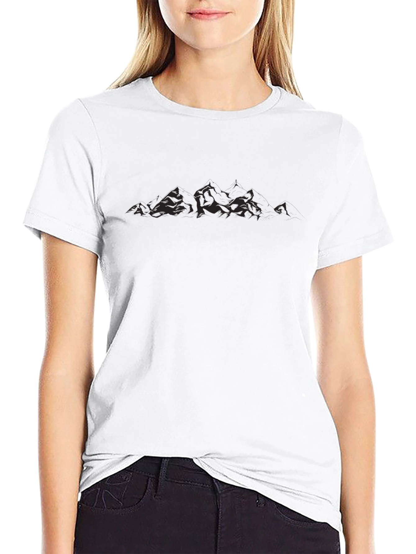 Mens Black Graphic Tee - Nature Design