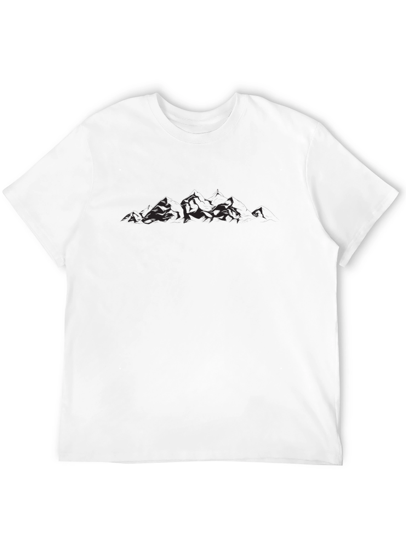 Mens Black Graphic Tee - Nature Design