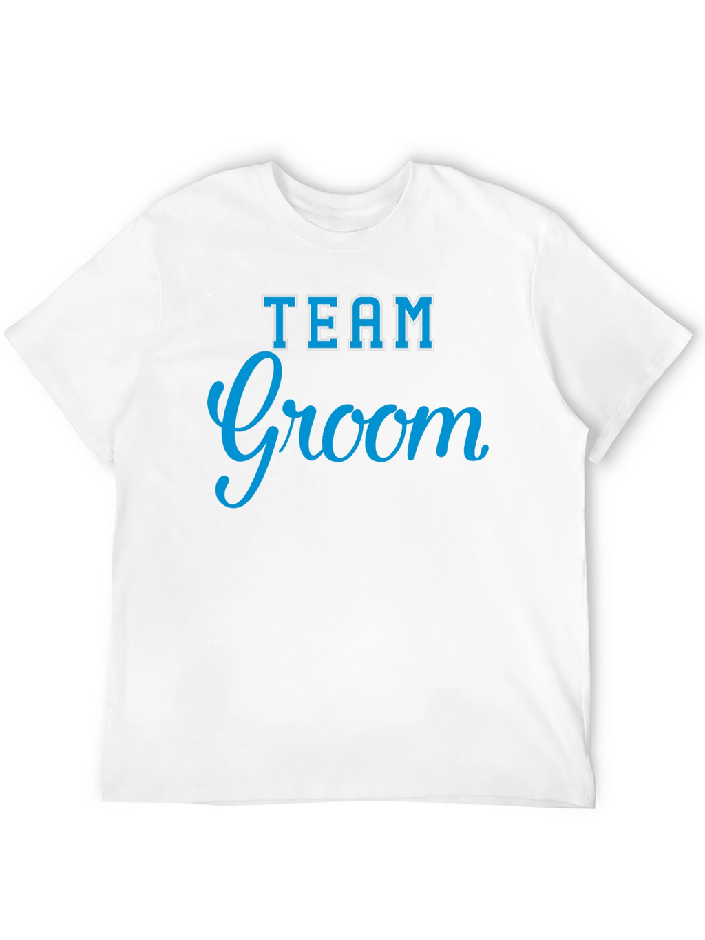 Team Groom Crew Neck T-Shirt - Black