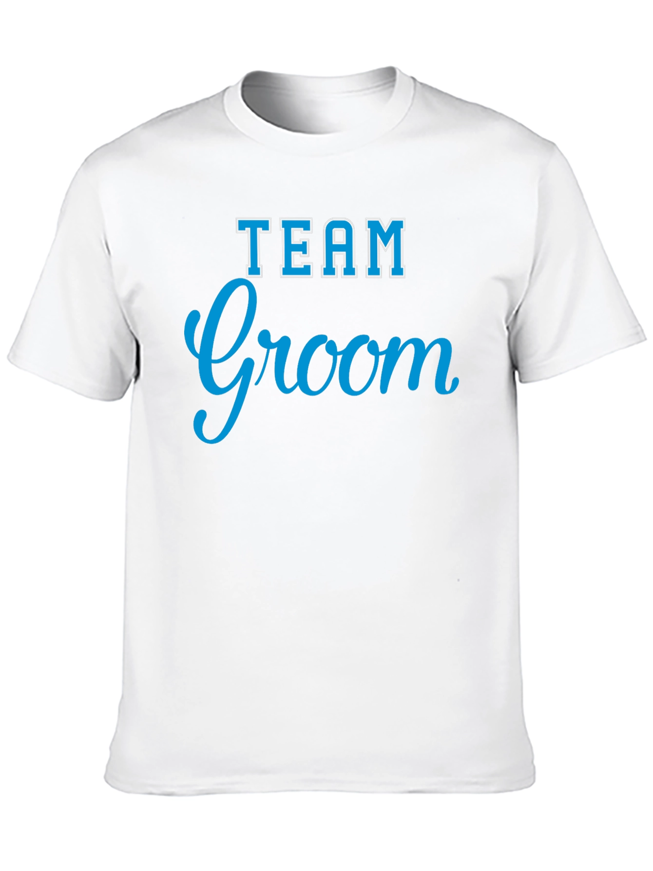 Team Groom Crew Neck T-Shirt - Black