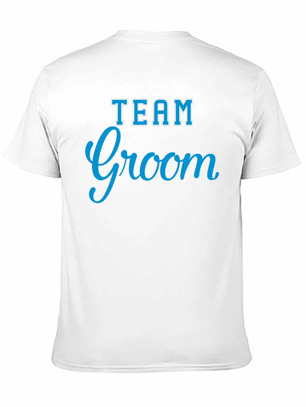Team Groom Crew Neck T-Shirt - Black