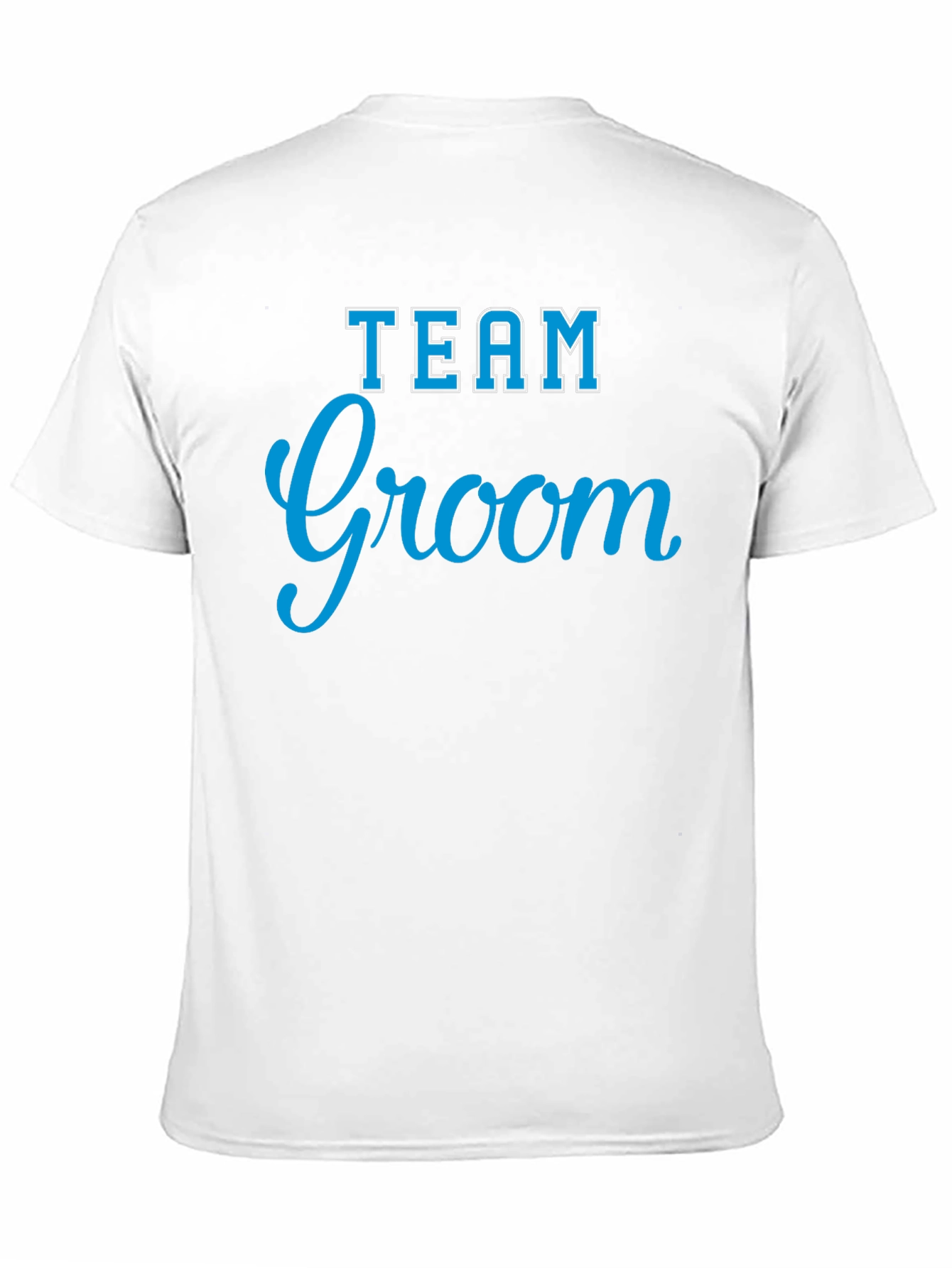 Team Groom Crew Neck T-Shirt - Black