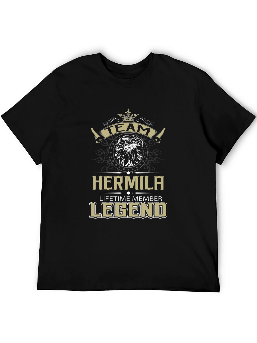 Hermila Team Legend Black Graphic Tee