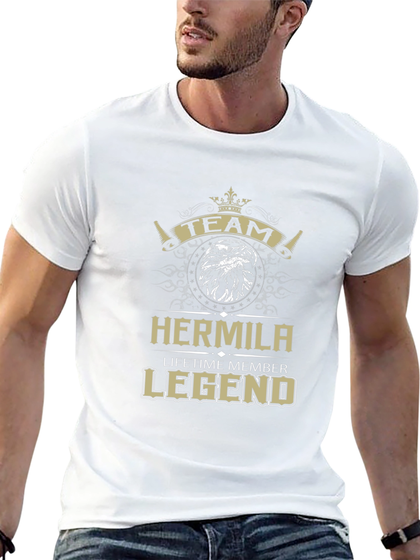 Hermila Team Legend Black Graphic Tee