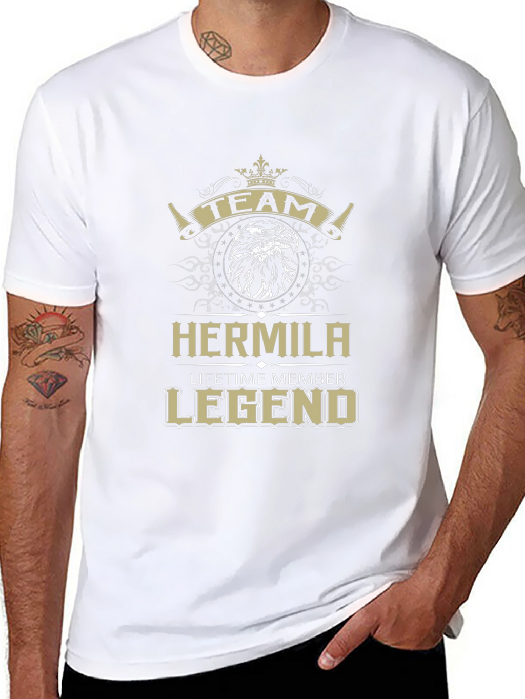 Hermila Team Legend Black Graphic Tee
