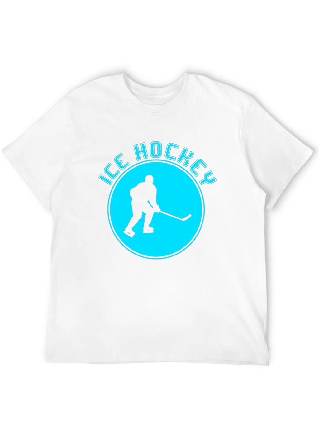 Ice Hockey Graphic T-Shirt - Black