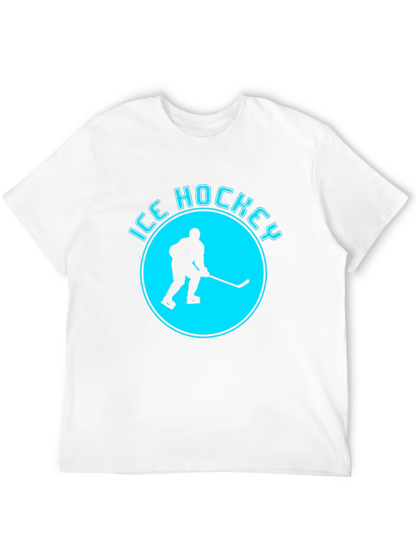 Ice Hockey Graphic T-Shirt - Black