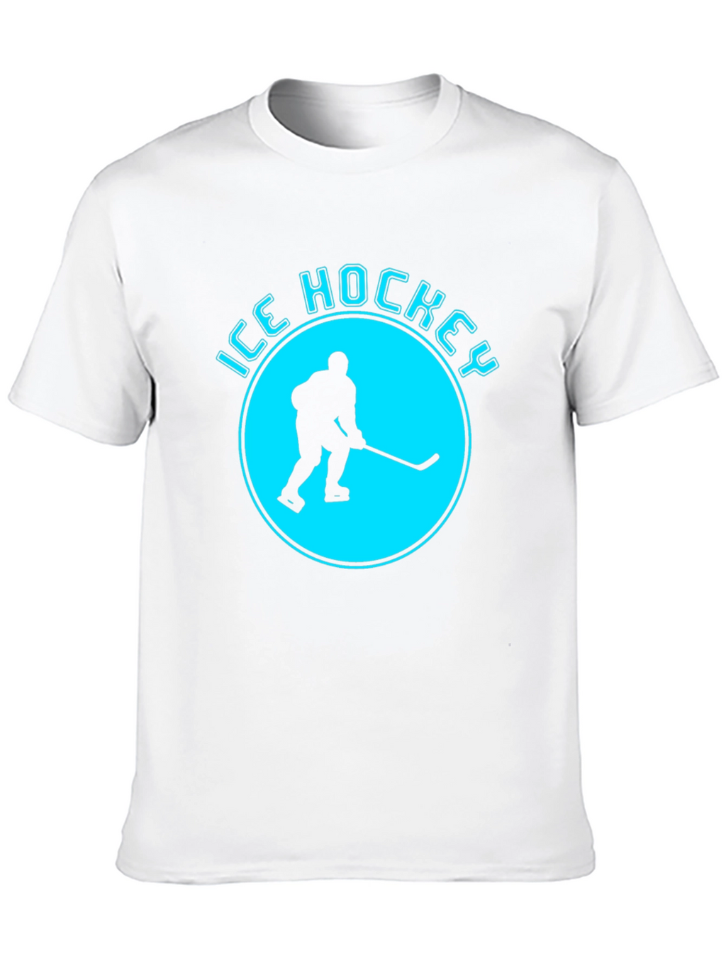 Ice Hockey Graphic T-Shirt - Black
