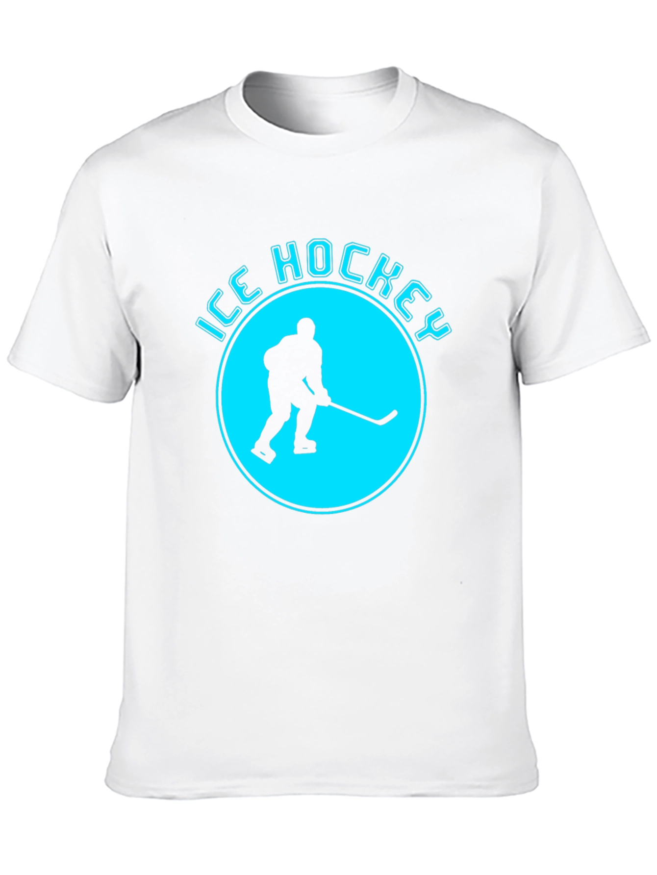 Ice Hockey Graphic T-Shirt - Black