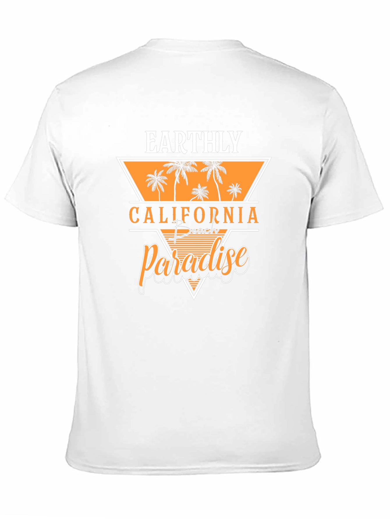 Earthly California Beach Paradise Black T-Shirt