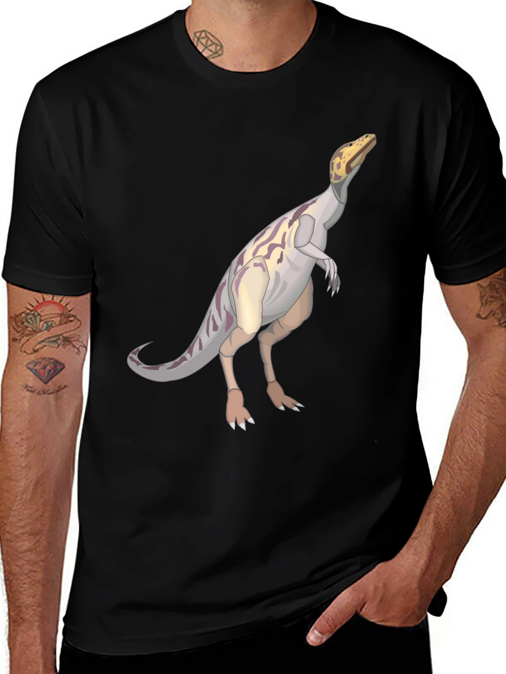 Dino Tee - Black Graphic T-Shirt