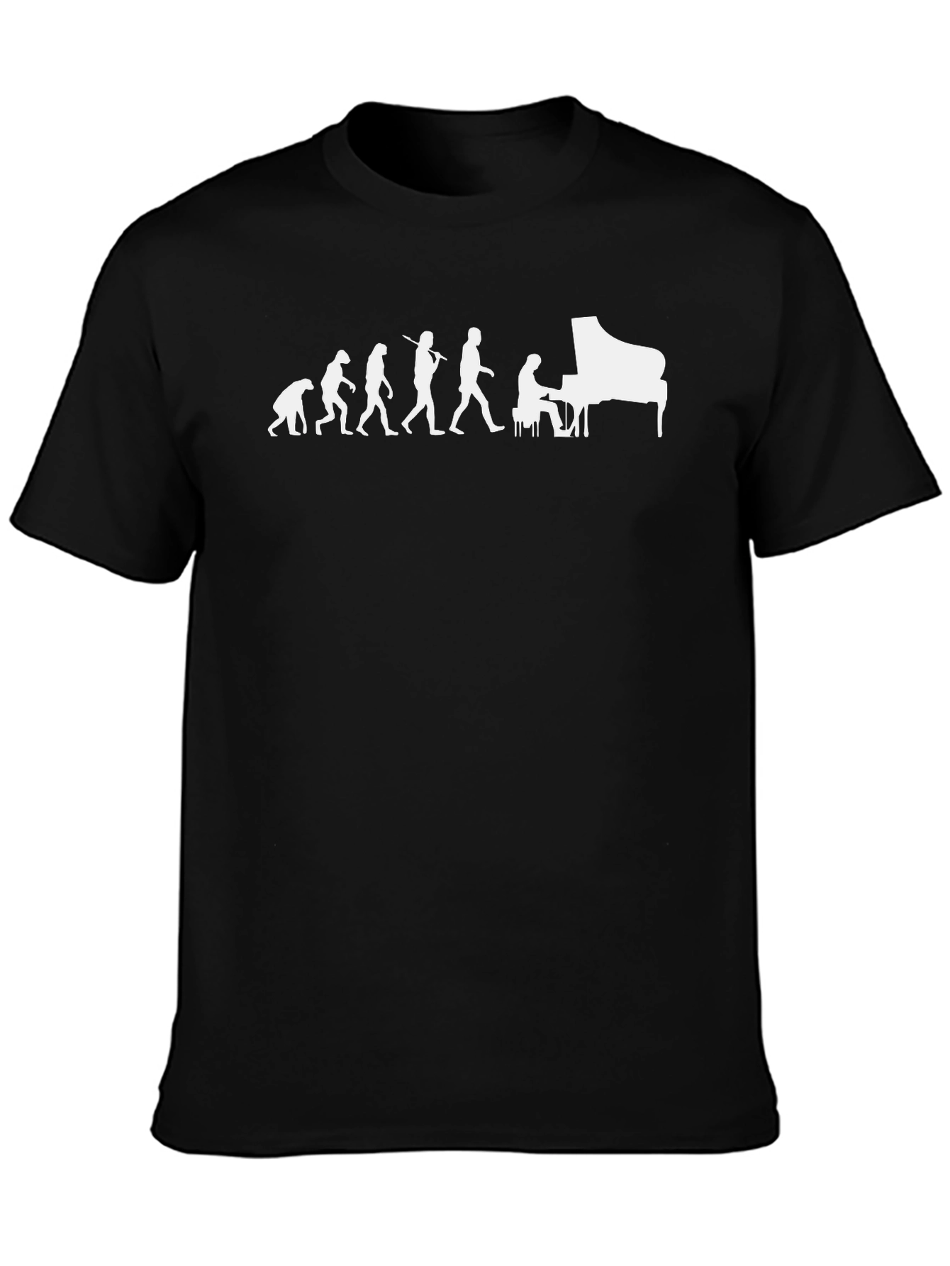 Piano Evolution T-Shirt - Music Lover Tee