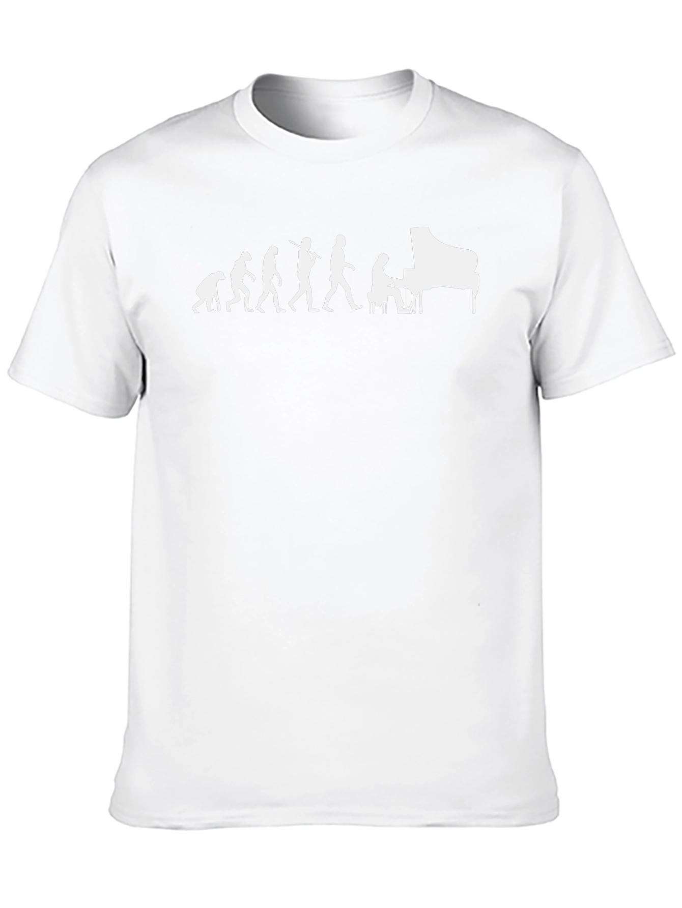 Piano Evolution T-Shirt - Music Lover Tee