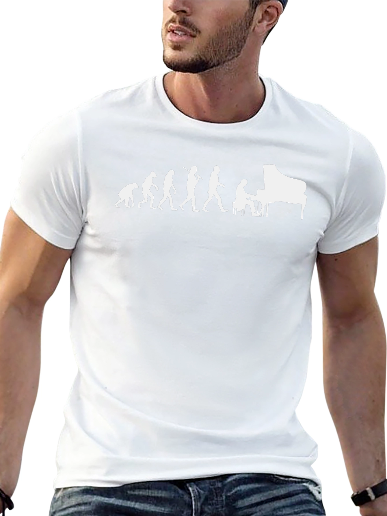 Piano Evolution T-Shirt - Music Lover Tee