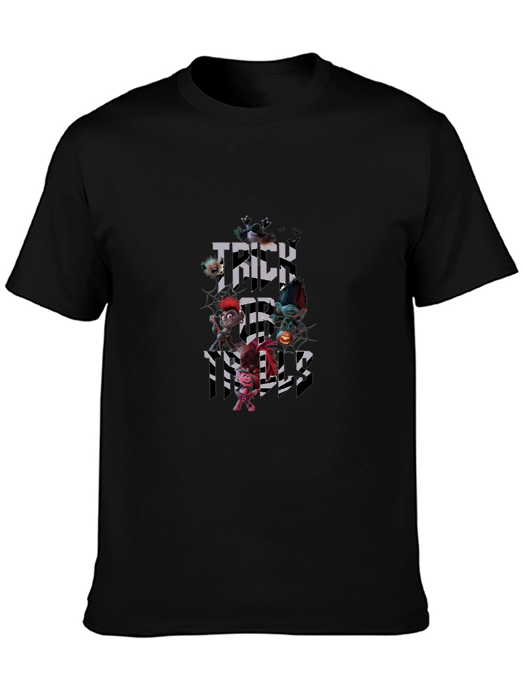Halloween Trolls Trick or Treat Black T-Shirt